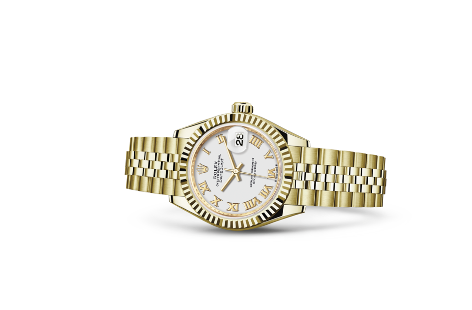 Rolex Lady-Datejust Oyster 28 mm geelgoud M279178-0030 - Afbeelding 2