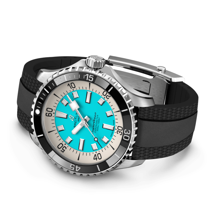 Breitling Superocean Automatic 44 Roestvrij staal Turquoise A17376211L2S1 - Afbeelding 3