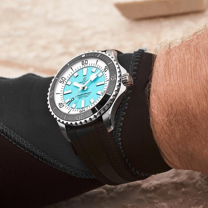 Breitling Superocean Automatic 44 Roestvrij staal Turquoise A17376211L2S1 - Afbeelding 5