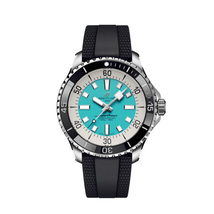 Breitling Superocean Automatic 44 Roestvrij staal Turquoise A17376211L2S1