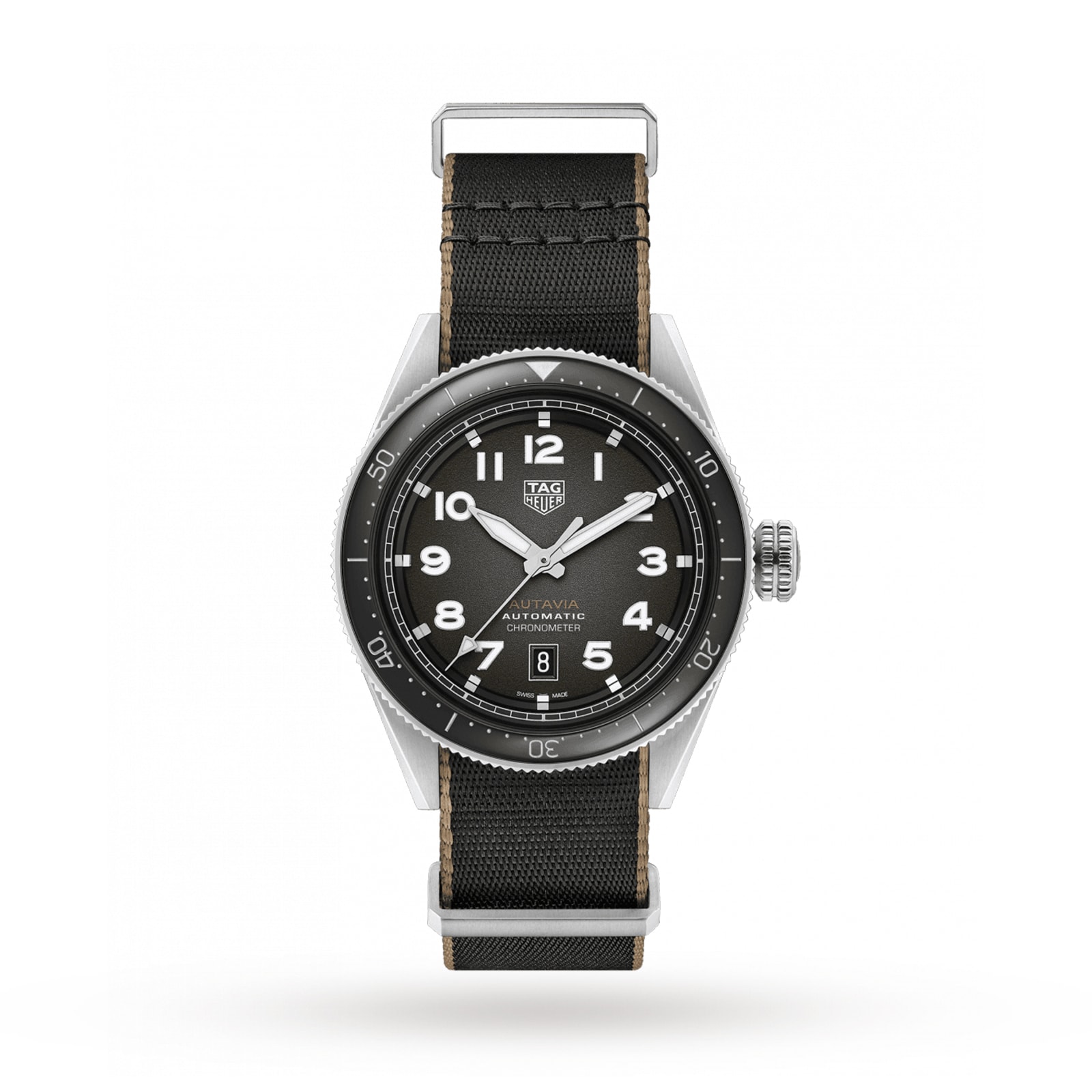 TAG Heuer Autavia COSC 42mm heren horloge WBE5114.EB0173 - Afbeelding 2