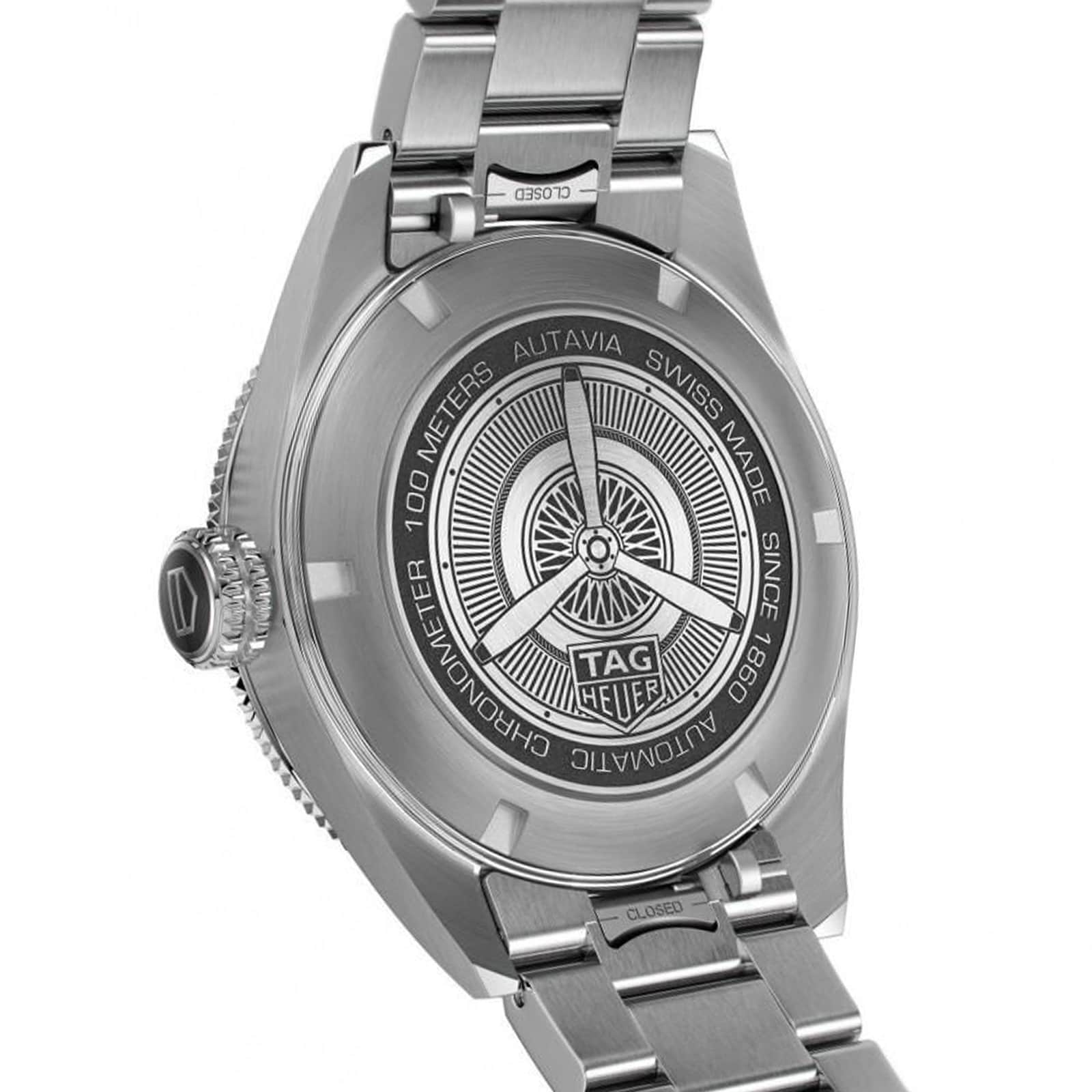 TAG Heuer Autavia COSC 42mm heren horloge WBE5114.EB0173 - Afbeelding 3