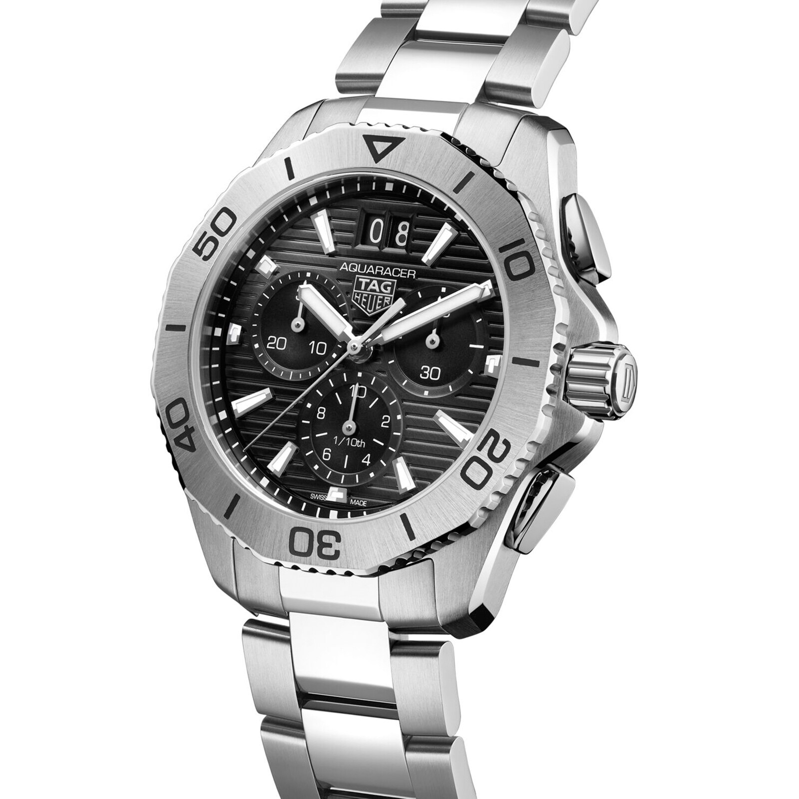 TAG Heuer Aquaracer Chronograaf 40mm Herenhorloge Zwart CBP1110.BA0627 - Afbeelding 2
