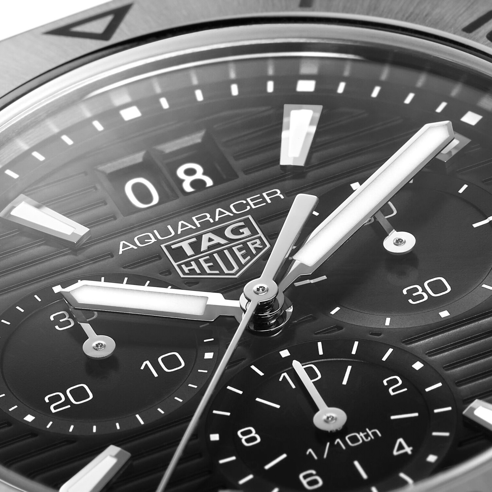 TAG Heuer Aquaracer Chronograaf 40mm Herenhorloge Zwart CBP1110.BA0627 - Afbeelding 4