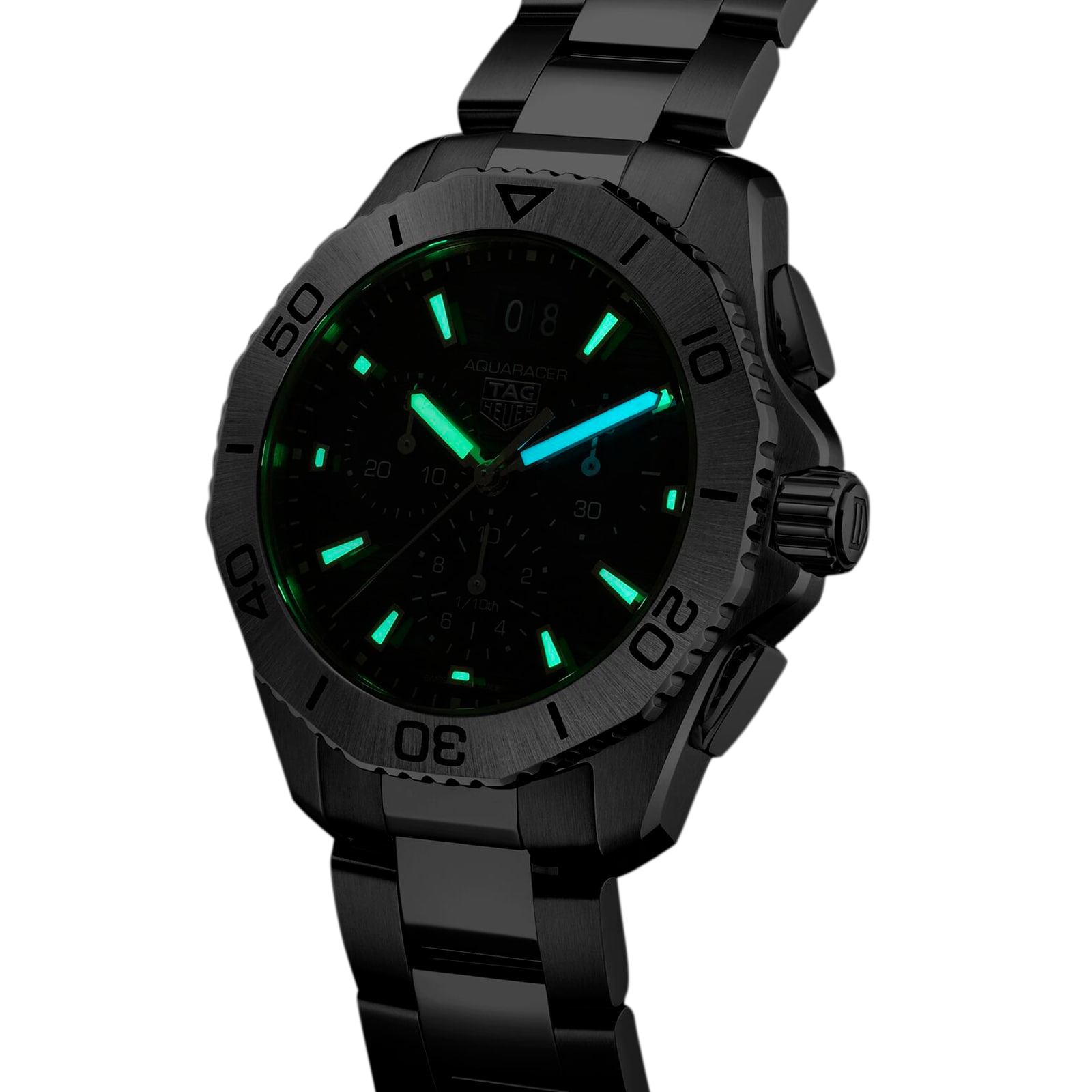 TAG Heuer Aquaracer Chronograaf 40mm Herenhorloge Zwart CBP1110.BA0627 - Afbeelding 7