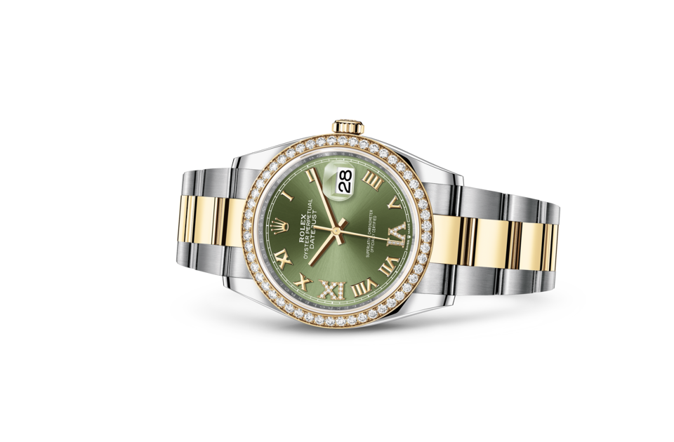 Rolex Datejust 36 Oyster 36 mm Oystersteel geelgoud en diamant M126283RBR-0012 - Afbeelding 2