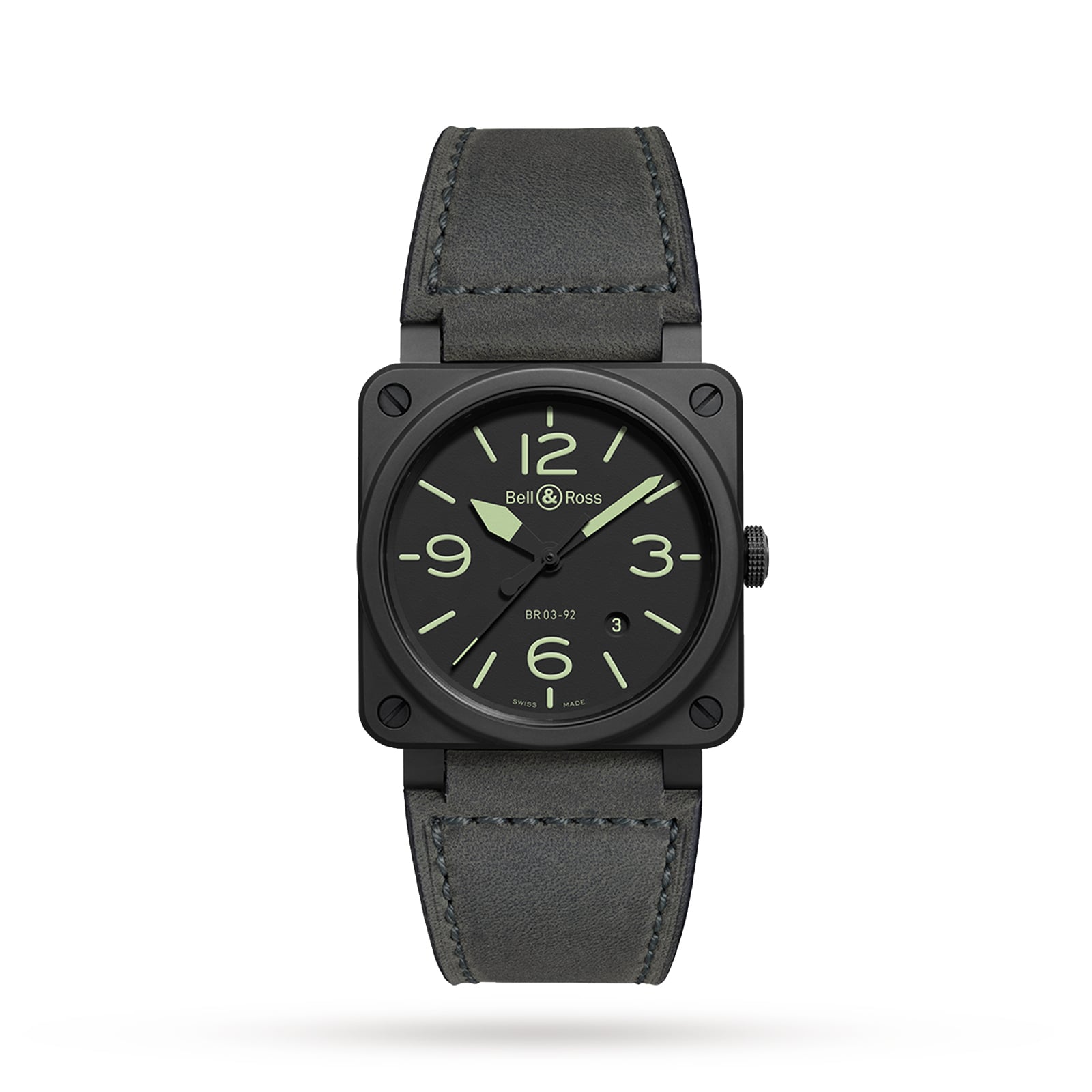 Bell Ross BR 03-92 NIGHTLUM 42mm BR0392-BL3-CE/SCA