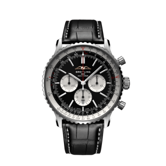 Breitling Navitimer B01 Chronograaf 46 Roestvrij staal Zwart AB0137211B1P1