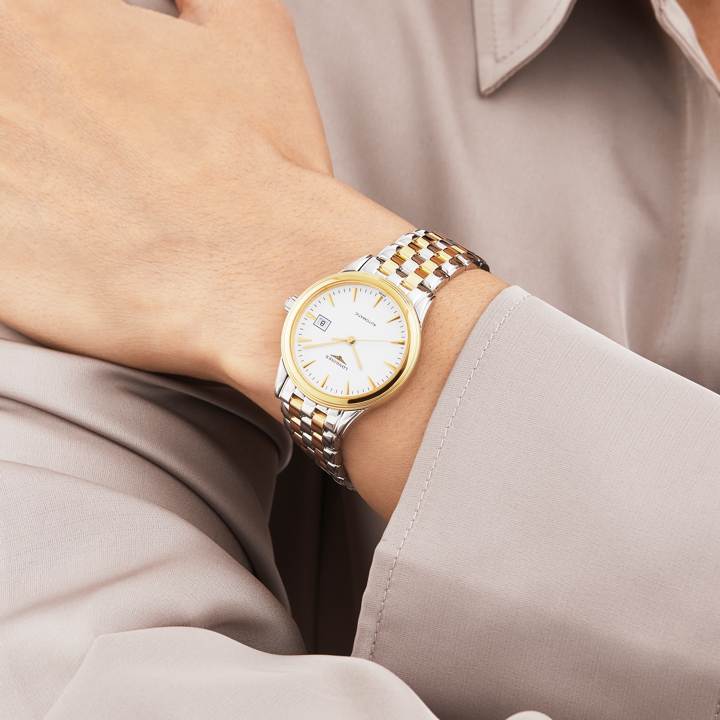 Longines Flagship Automatic 30mm dameshorloge L43743227 - Afbeelding 7